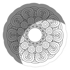 floral mandala icon