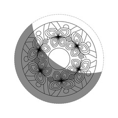 floral mandala icon
