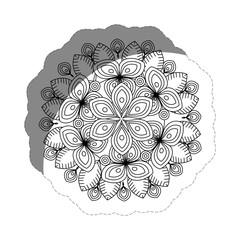 floral mandala icon