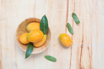 Plango fruit on wooden