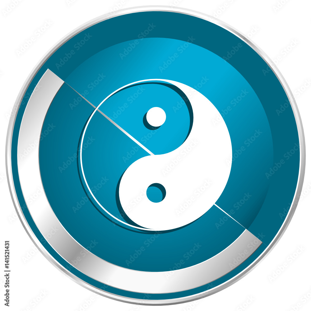 Aufkleber ying yang vector web icon.