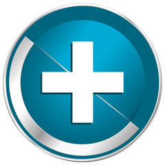 Obraz premium Cross vector web icon.