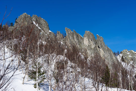 Ural mountains in National park Taganay