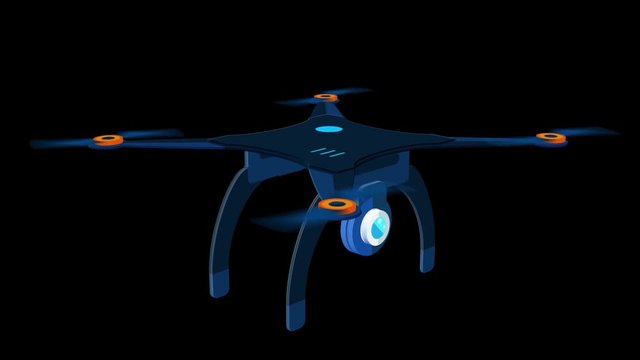 Flight of a flat drone From the bottom to the top
Animation fo flat drone with alpha channel