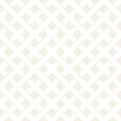 Fototapeta premium Weave Seamless Pattern. Stylish Repeating Texture. Black and White Geometric Vector Illustration.