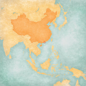 Map of East Asia - Macau