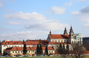Fototapeta na wymiar St.Raphael church and Jesuit monestery,Vilnius