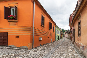Fototapeta na wymiar Old town in Sighisoara, Transylvania, Romania