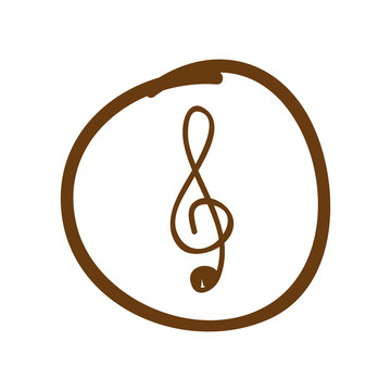 symbol music sign icon, vector illustration design