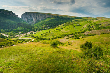 View of Turda Gorge - Cheile Turzi, Transylvania, Romania