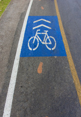 Obraz premium Sign bicycle