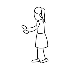 human figure of woman icon