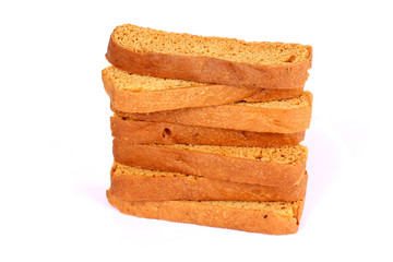 crispy rusk on white