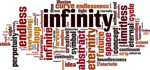 Infinity word cloud