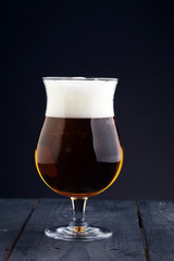 Still Life with a draft beer by the glass.