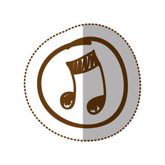 symbol music sign icon, vector illustration design