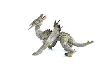dragon toy on isolated