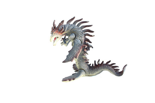 dragon toy on isolated