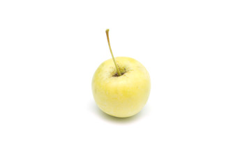 Fresh crabapple isolated on white background