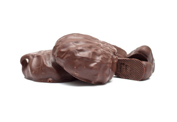 Chocolate isolated on white background