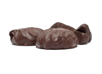 Chocolate isolated on white background