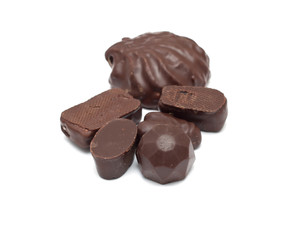 Chocolate isolated on white background