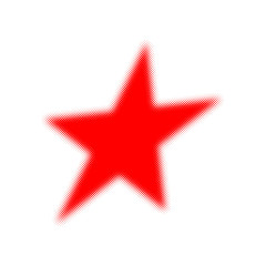 Obraz premium Halftone star icon. Vector illustration.