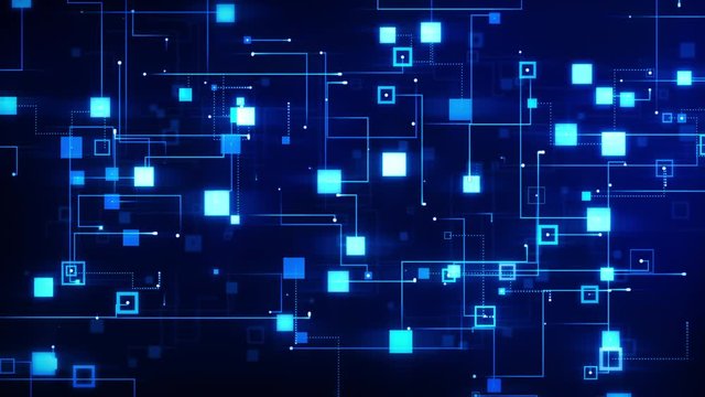 Digital Information and Communication Concept 4K Loop