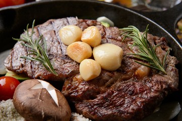 beef sirloin pan steak