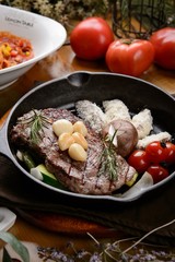 beef sirloin pan steak