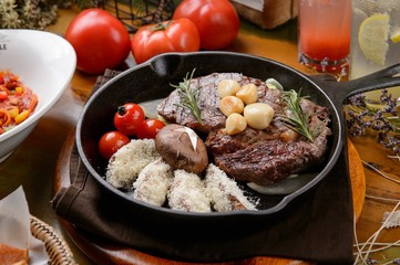 beef sirloin pan steak
