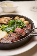 beef sirloin pan steak