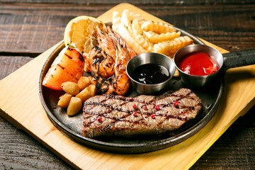 beef sirloin pan steak