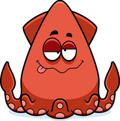 Drunk Cartoon Squid