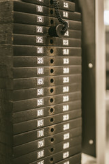 Weight plates stack