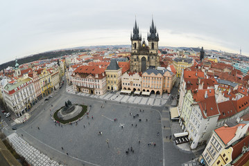 Naklejka na ściany i meble Old Town square, Prague