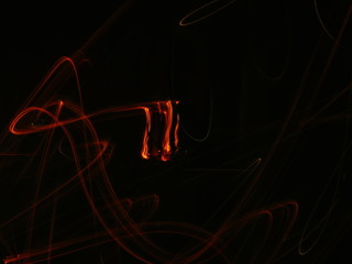 Abstract Neon lights in black background