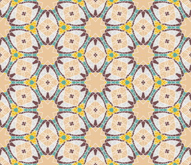 Vintage geometric seamless pattern. Vector background, retro texture.