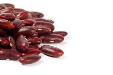 Red bean isolated on white background