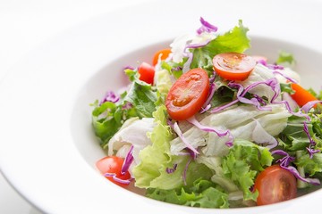 A vegetable salad	