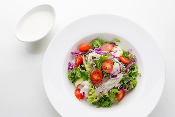 A vegetable salad	