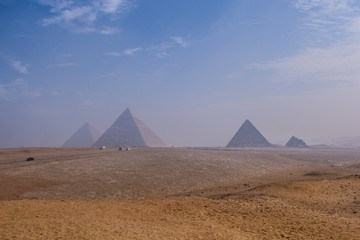 Fototapeta na wymiar The three Great Pyramids of Giza