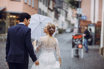 Naklejka premium bride and groom