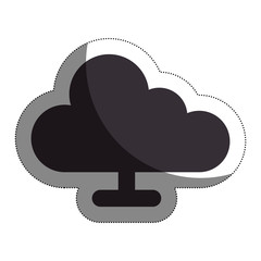 cloud computing isolated icon