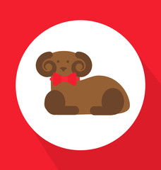 Traditional czech easter cake in the shape of lamb