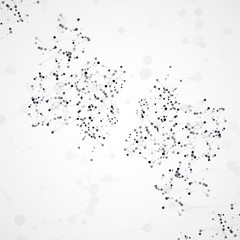 Futuristic abstract dna