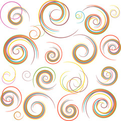 Fototapeta na wymiar Seamless bright multicolored pattern of circles
