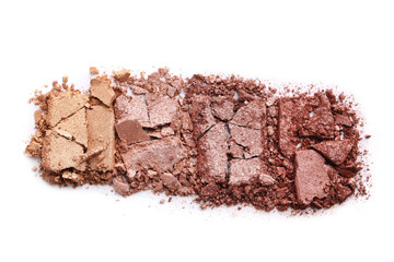 Makeup eyeshadow isolated on white background