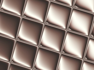 Brown abstract fractal background resembling a chocolate bar with a spatial effect.