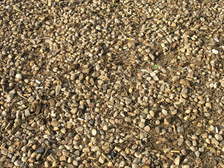 little round peebles gravel texture